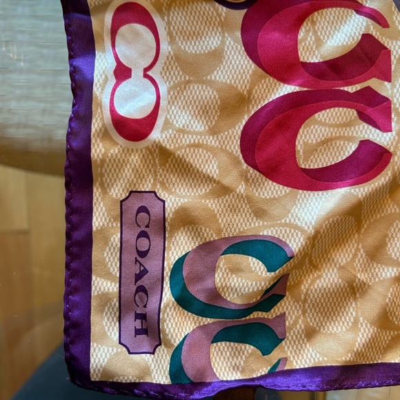 Coach Multicolor Patterned Scarf! - Picture 5 of 7